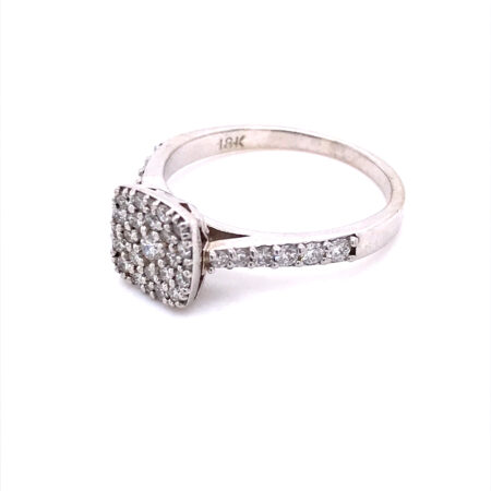 18k White Gold Engagement Rings
