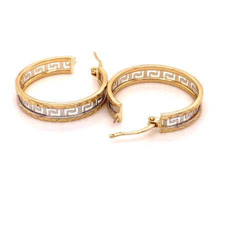 10k Versace Hoops Two Tone