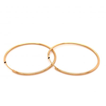 14k Slim Hoop Earrings